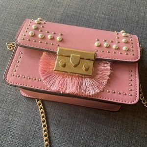 Top shop pearl chain bag